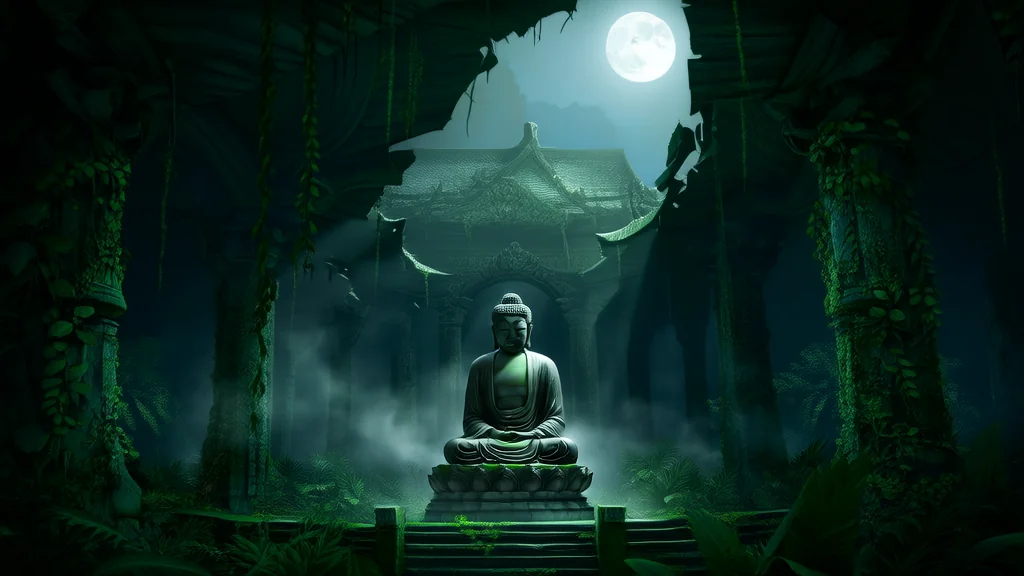 千年古庙佛像诡异失踪之谜 - Weird Tales Illustration