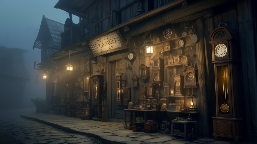 Whispers in the Dust: The Secret of the Forgotten Antique Shop - Weird Tales Illustration