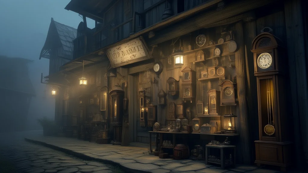 Whispers in the Dust: The Secret of the Forgotten Antique Shop - Weird Tales Illustration