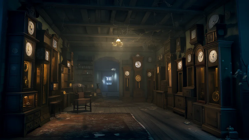 时间之外，真相未明的钟表店 - Weird Tales Illustration