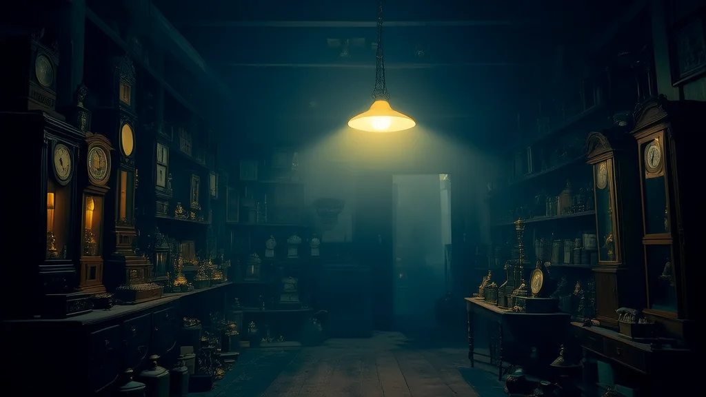 The Whispering Curio: A Tale of Secrets Found in the Dust - Weird Tales Illustration