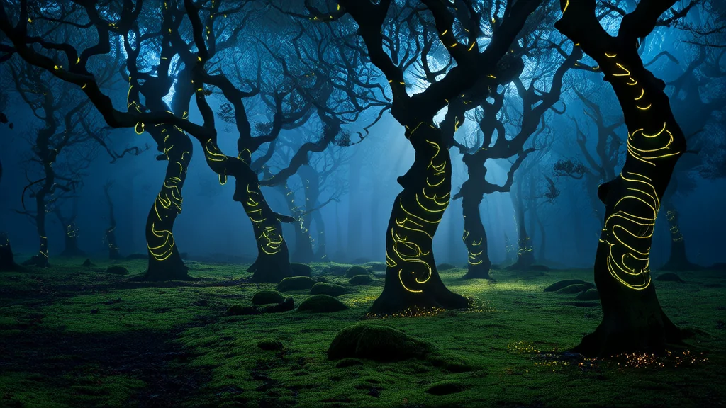 Whispers in the Hollow: The Secret of Eldermere's Shifting Symbols - Weird Tales Illustration