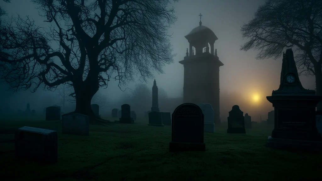 The Whispering Clock Tower and the Secret Ticking in Elmsworth's Cemetery - Weird Tales Illustration