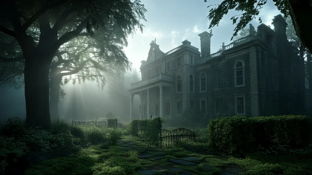 Whispers in the Ivy: The Forgotten Mansion and the Woman in White - Weird Tales Illustration