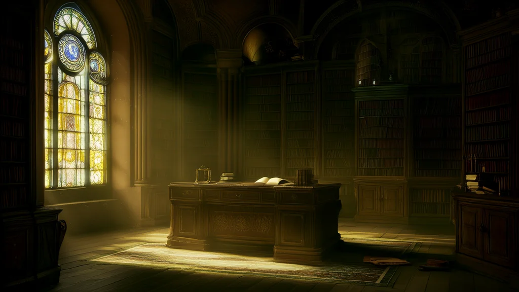 The Whispering Library of Elmsworth and the Secrets That Never Stayed the Same - Weird Tales Illustration