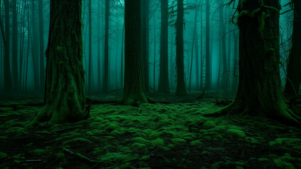 雾林深处的无声踪迹 - Weird Tales Illustration