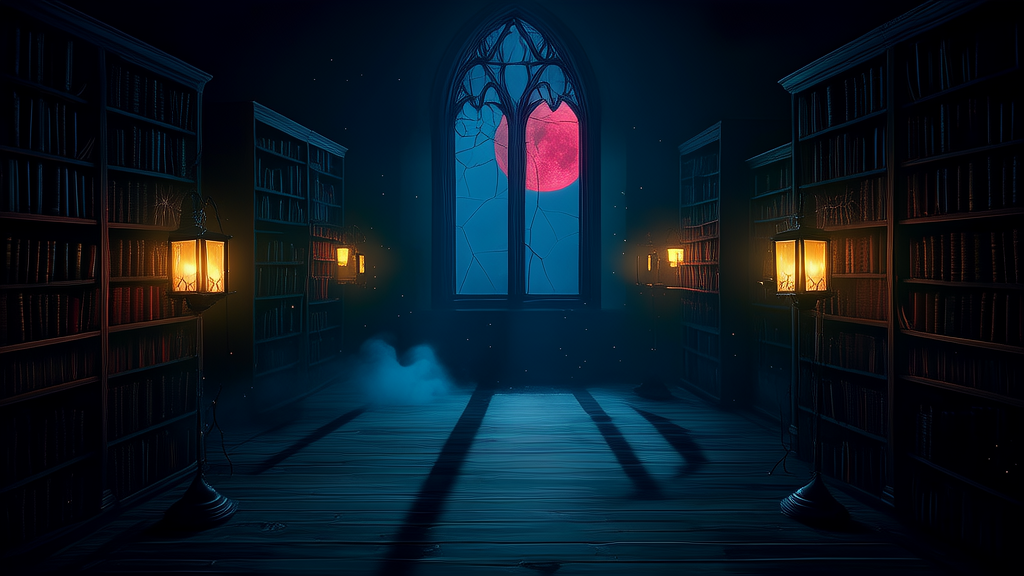彼岸之门：图书馆里的镜像迷踪 - Weird Tales Illustration