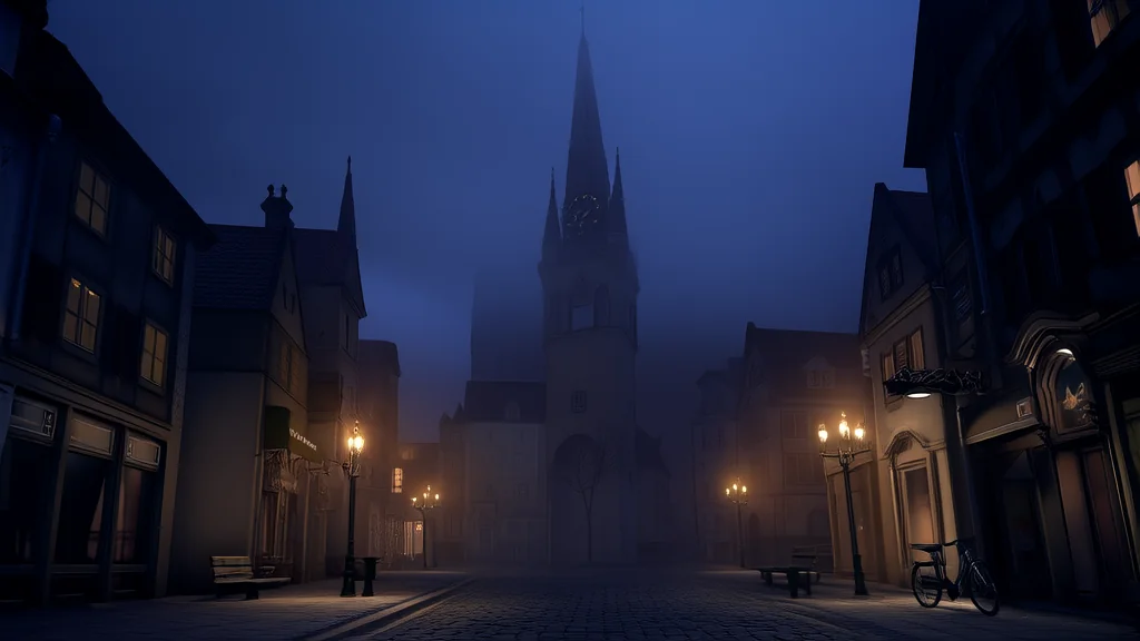 The Silent Chime of the Clock Tower: A Mystery That No One Can Hear - Weird Tales Illustration