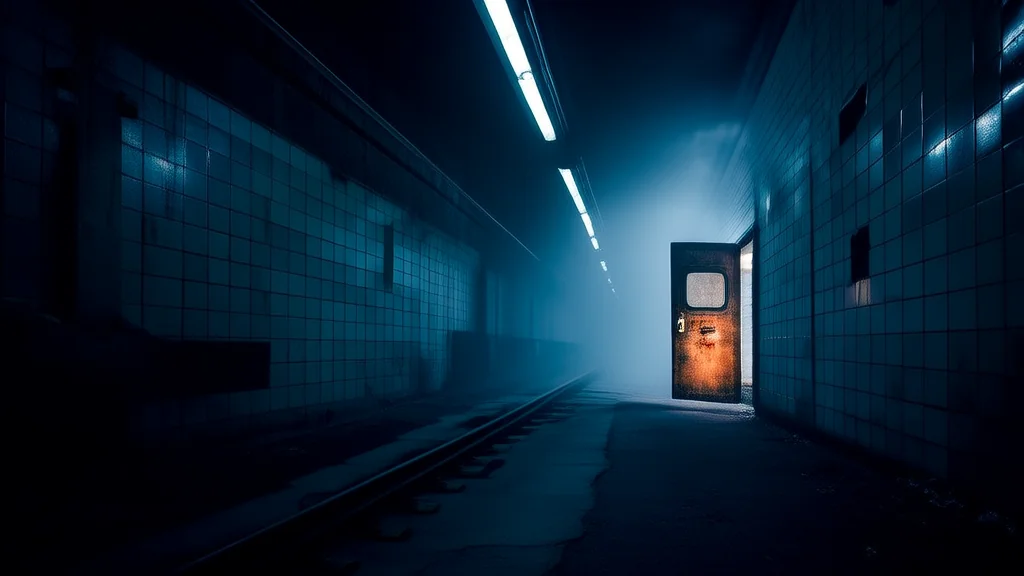 The Midnight Subway's Hidden Door and the Silence That Followed - Weird Tales Illustration