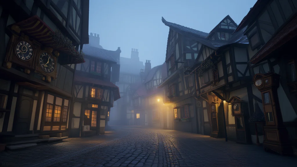 The Clockmaker of Elmsworth and the Ticks That Never Kept Time - Weird Tales Illustration