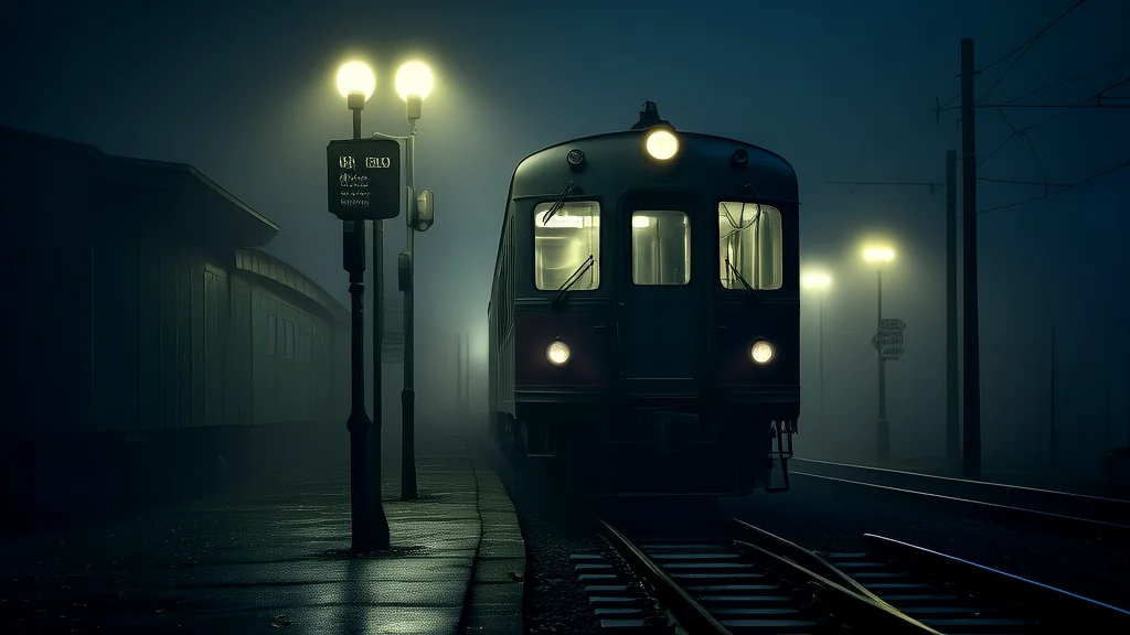 The 11:47 PM Train That Never Should Have Been - Weird Tales Illustration