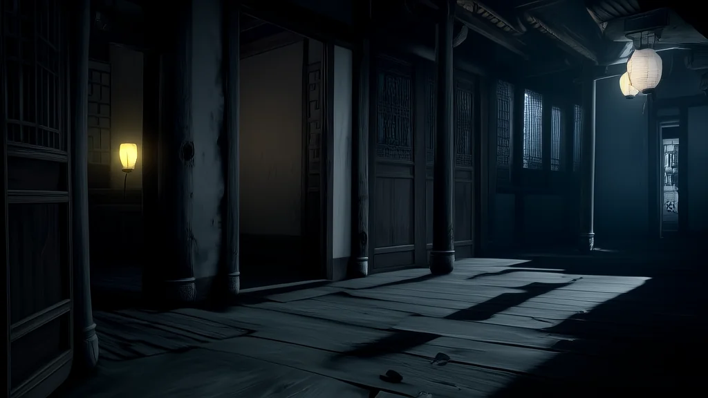 老宅夜声，与我脚步相同 - Weird Tales Illustration