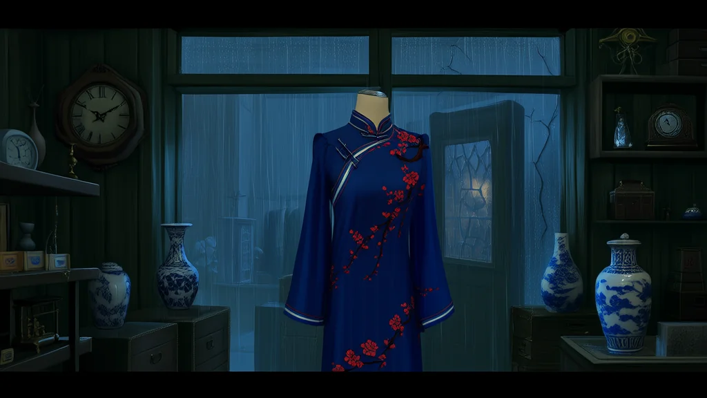 月圆夜，旗袍下的低语声 - Weird Tales Illustration