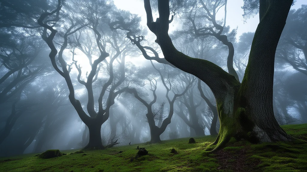 雾林深处的无面之影 - Weird Tales Illustration