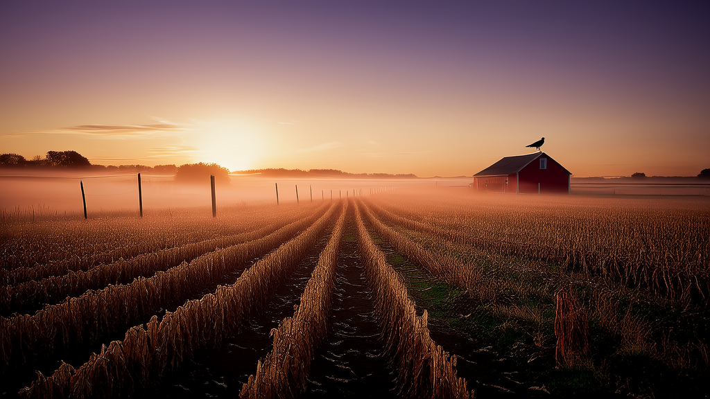 The Mysterious Light Over Elias's Farm on a Quiet Tuesday Night - Weird Tales Illustration