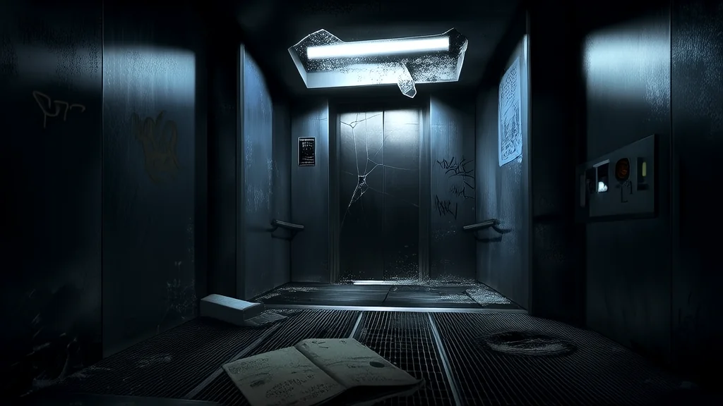 The Creaking Elevator on 12th Street and the Secret of the Seventh Floor - Weird Tales Illustration