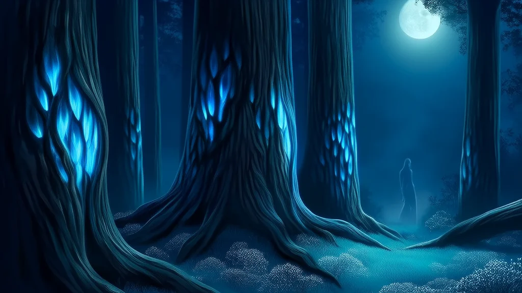 梦中森林的另一个自己 - Weird Tales Illustration