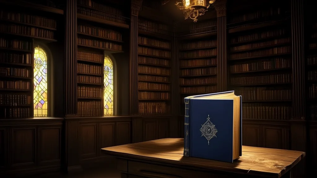 深夜图书馆的神秘之书：时间停在12点15分 - Weird Tales Illustration