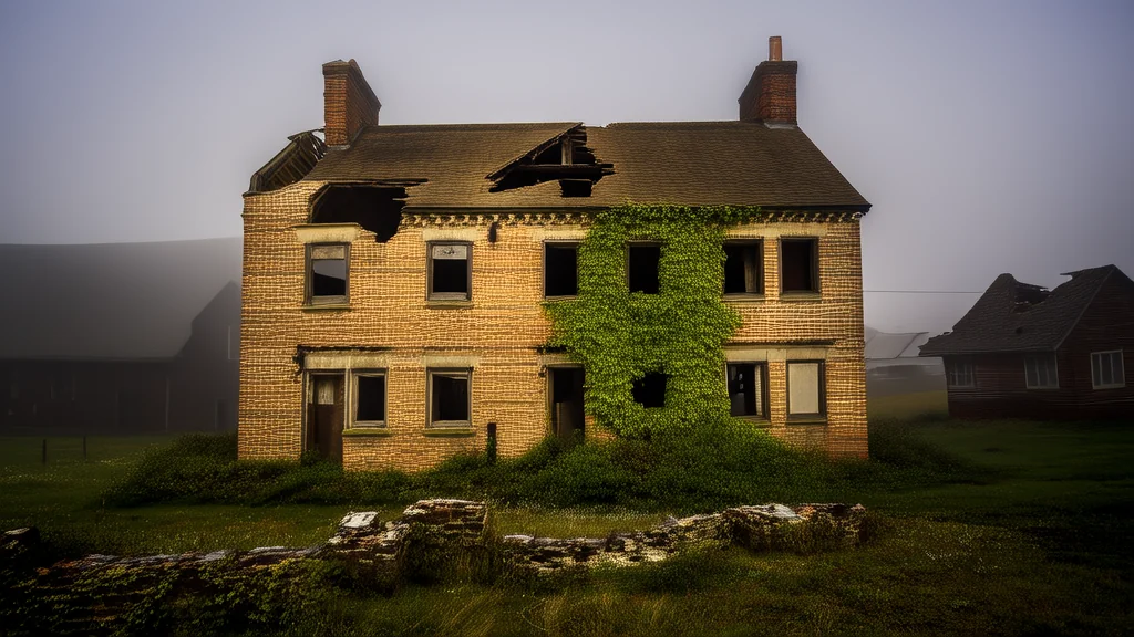 The Forgotten Building at the Edge of Town Where No One Ever Entered - Weird Tales Illustration