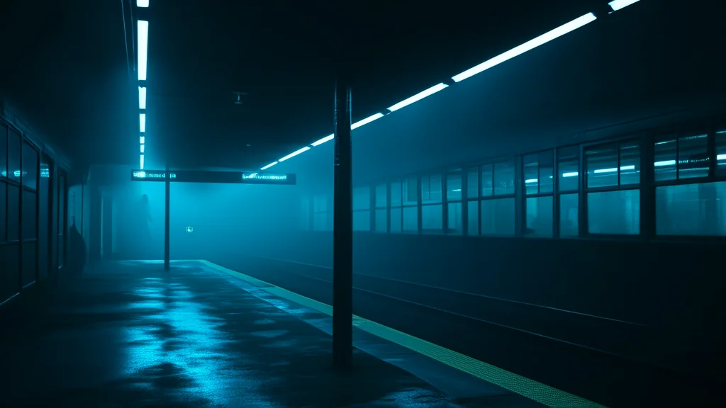 末班车上的模糊身影 - Weird Tales Illustration