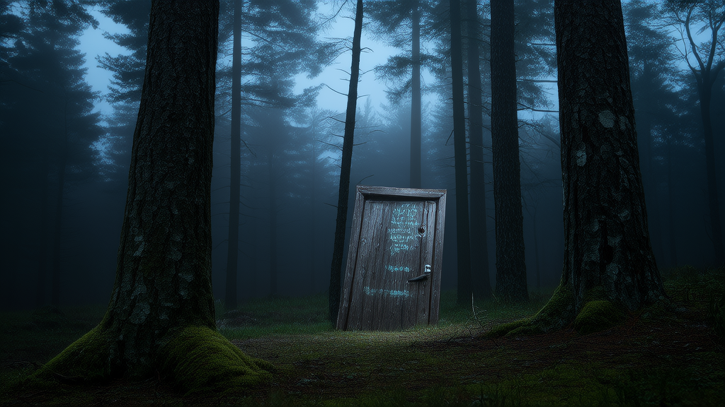 The Whispering Door of Eldermere and the Secret That Never Sleeps - Weird Tales Illustration