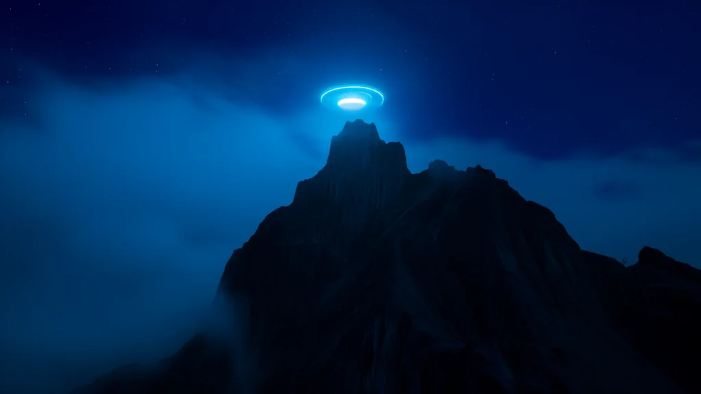 夏夜奇光：消失的银盘与神秘短信 - Weird Tales Illustration