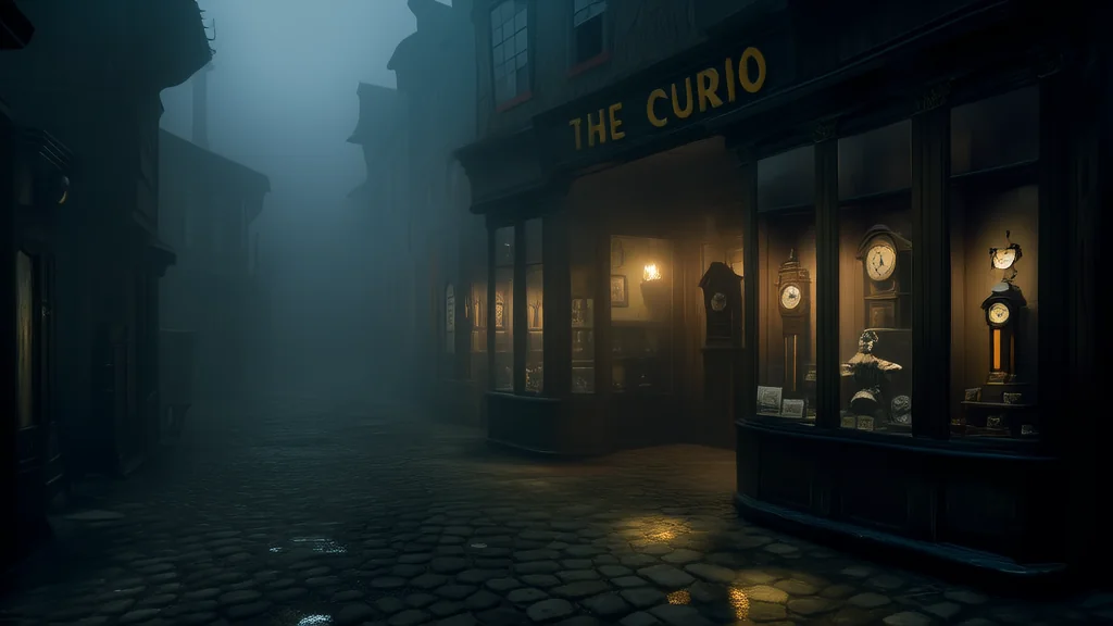 The Whispering Curio of Hollowbrook and the Woman Who Never Returned - Weird Tales Illustration