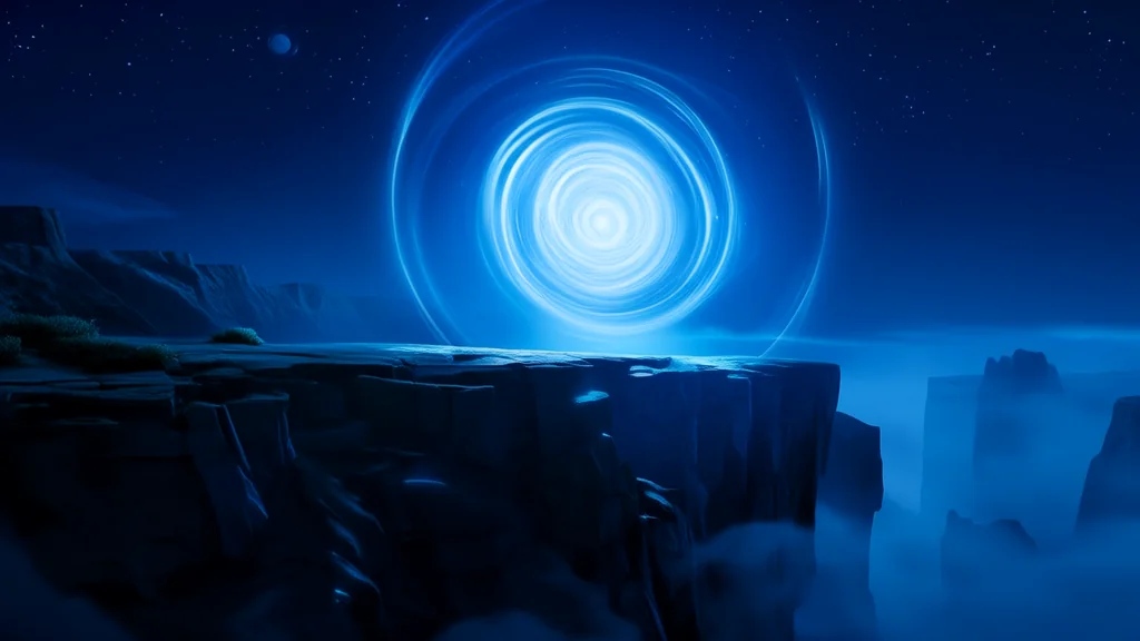 山崖夜现神秘光球，爷爷沉默不语 - Weird Tales Illustration