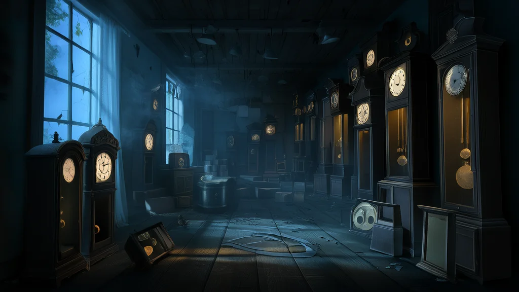 凌晨三点的钟表店与消失的符号 - Weird Tales Illustration