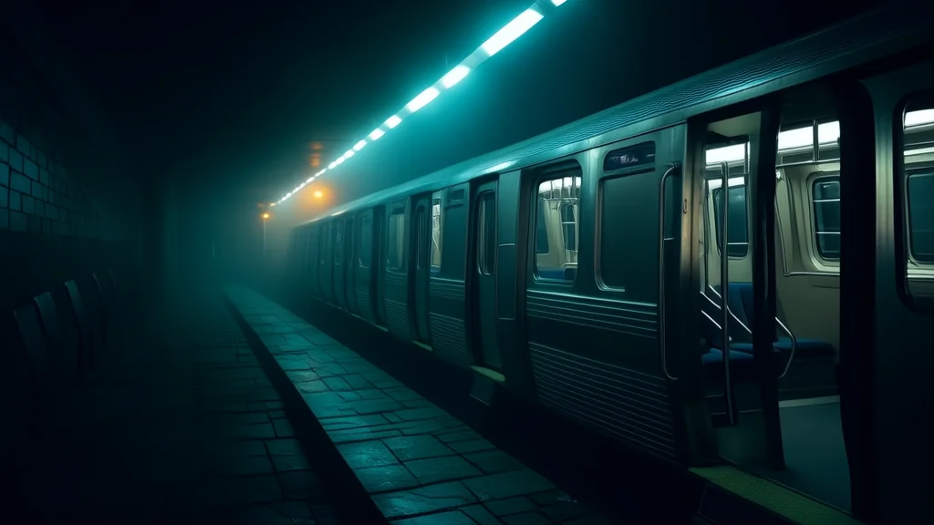 末班车上的空荡座位 - Weird Tales Illustration