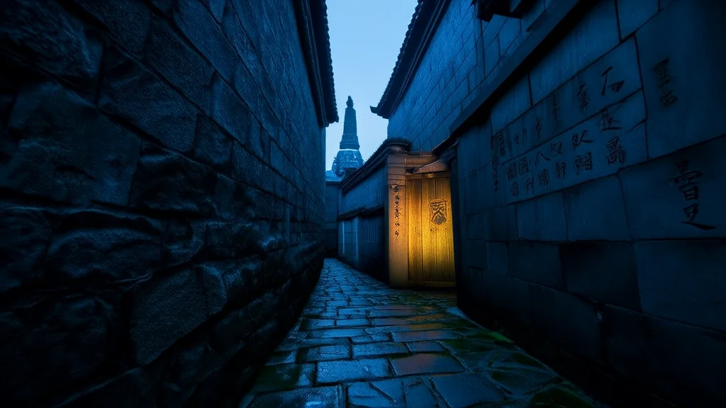 青石巷钟声谜，摄影师陷入幻境之谜 - Weird Tales Illustration