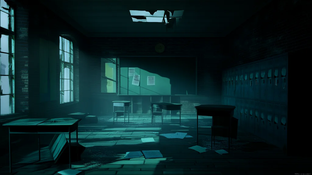 Whispers in the Walls: The Forgotten High School and the Secrets It Holds - Weird Tales Illustration