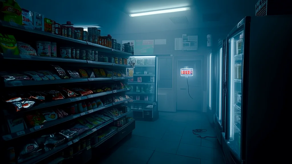 深夜便利店，时间快了一小时 - Weird Tales Illustration