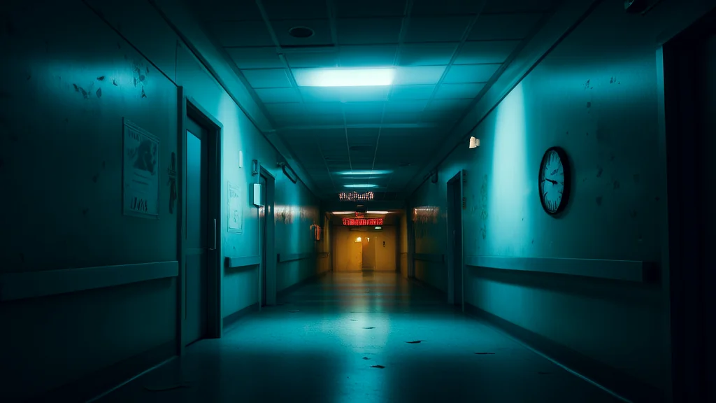 深夜走廊的1点15分 - Weird Tales Illustration