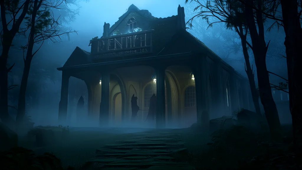 The Whispering Library and the Shadows That Watched From the Dusty Windows - Weird Tales Illustration