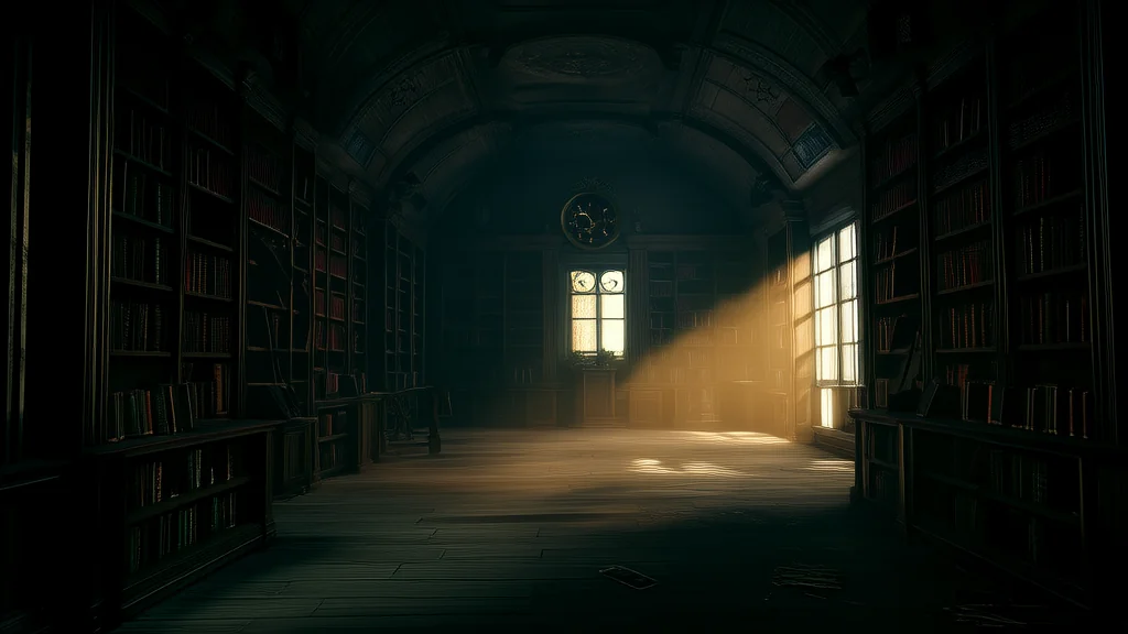 The Silent Clock of Eldridge Hollow and the Librarian Who Disappeared at 8:17 PM - Weird Tales Illustration