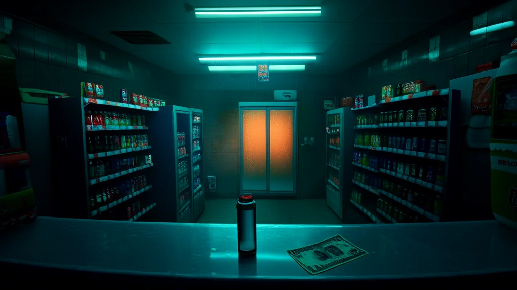 午夜零点，便利店的神秘纸币 - Weird Tales Illustration