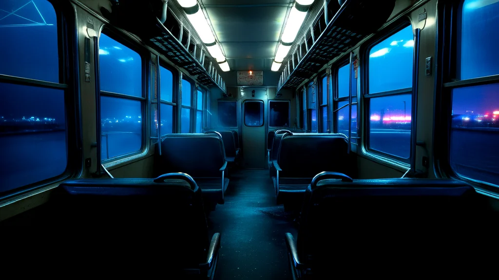 The 11:47 PM Train to the Outskirts Where Silence Holds Secrets - Weird Tales Illustration