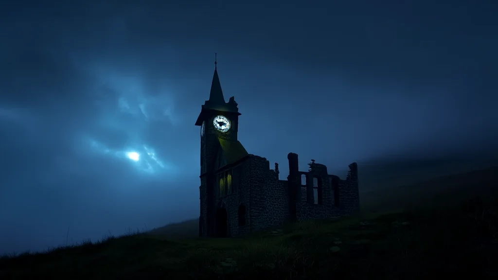 The Clock That Never Sleeps: The Mystery of the Unwound Bell - Weird Tales Illustration