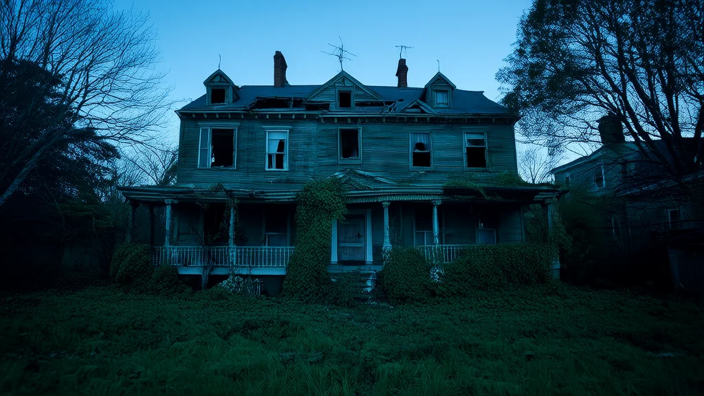 The Unchanging House on the Edge of Town Where Time Stopped and Shadows Never Moved - Weird Tales Illustration