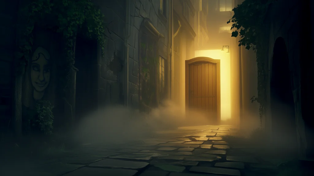 The Whispering Shop of Forgotten Echoes and the Woman Who Found Her Way Home - Weird Tales Illustration