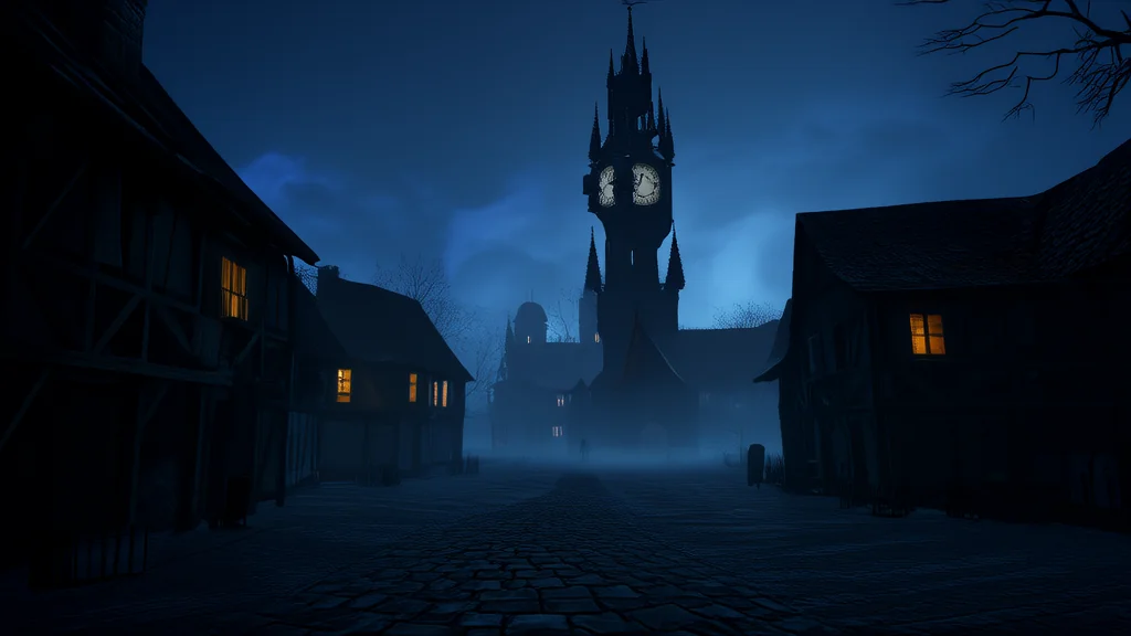 The Silent Bell: When the Clock Never Ticks, But the Shadows Always Listen - Weird Tales Illustration