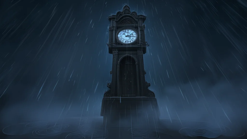 雨夜钟楼下的归零者 - Weird Tales Illustration