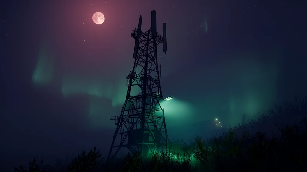 The Whispering Tower's Midnight Secret: A Man's Obsession with the Unexplained - Weird Tales Illustration