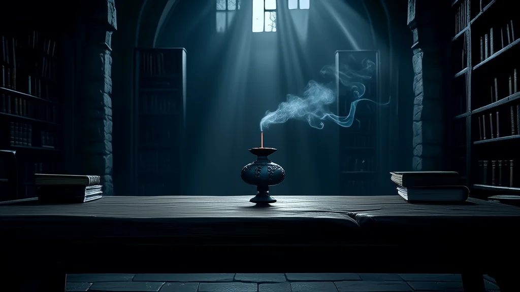 青瓷香炉的低语：古镇奇遇记 - Weird Tales Illustration