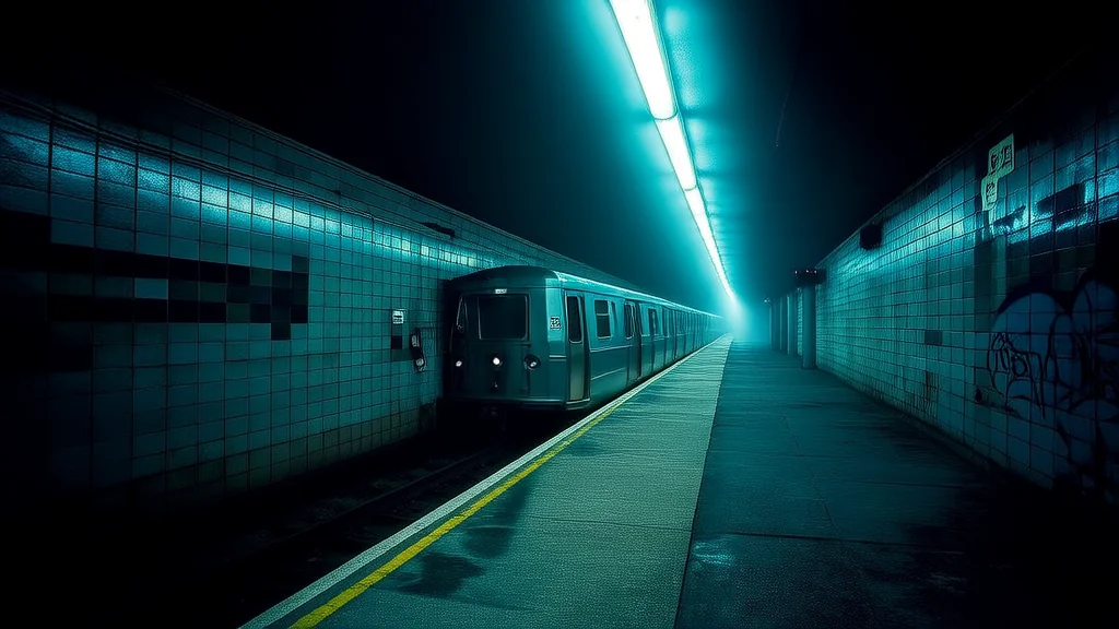 The 11:47 PM Train to the City Was Always Late, But No One Noticed the Cold That Followed - Weird Tales Illustration