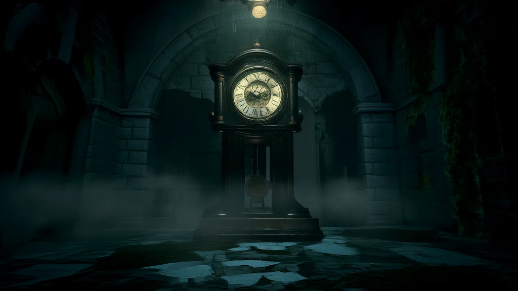 钟楼诡影：时间在悄然倒流 - Weird Tales Illustration