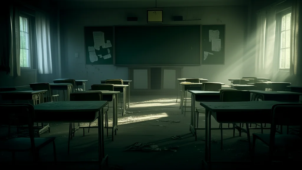 第七间教室的低语声 - Weird Tales Illustration