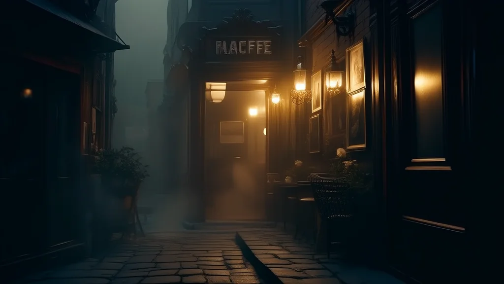 午夜咖啡馆与消失的记忆 - Weird Tales Illustration